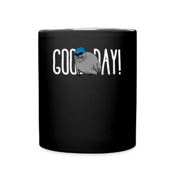 Seal Pinneped - Tasse einfarbig - Schwarz - Vorne