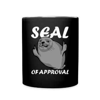 Seal of Approval Pinneped - Full Colour Mug - black - Front