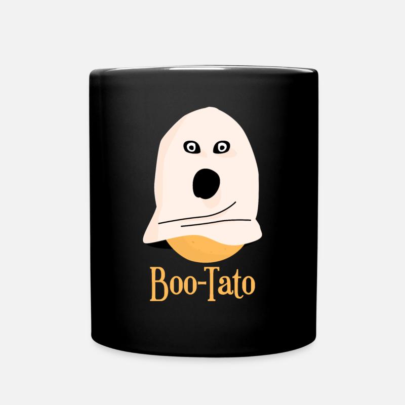 Potato Ghost Potatoes - Tasse einfarbig - Schwarz