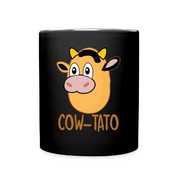 Potato Cow Potatoes Cows - Tasse einfarbig - Schwarz - Vorne