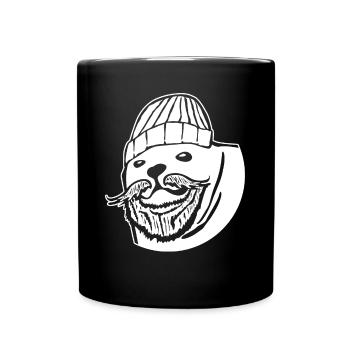 Seal Pinneped Coast Captain - Tasse einfarbig - Schwarz - Vorne