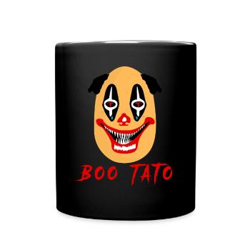 Scary Potato Clown Potatoes - Full Colour Mug - black - Front