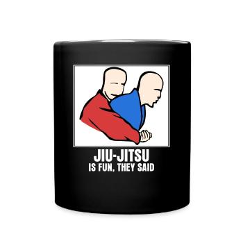 BJJ Brasilian Ju-Jitsu Jiu-Jitsu - Tasse einfarbig - Schwarz - Vorne