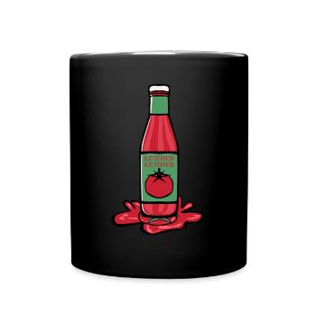 Tomato Ketchup Tomatoes - Tasse einfarbig - Schwarz - Vorne