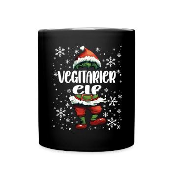 Weihnachtsoutfit Fachinformatiker Elf - Tasse einfarbig - Schwarz - Vorne