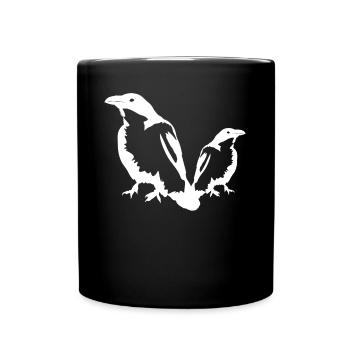 Ravens Crows Crow Raven - Tasse einfarbig - Schwarz - Vorne