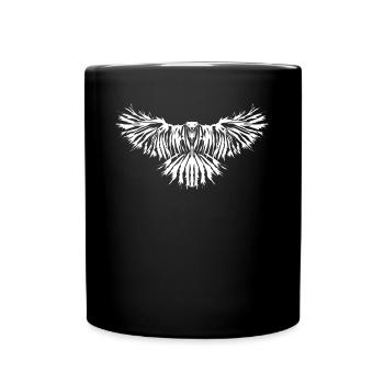 Raven Crow Ravens Crows - Tasse einfarbig - Schwarz - Vorne