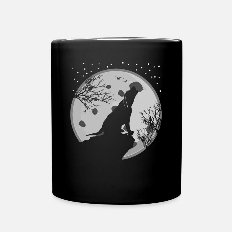 Labrador Retriever Moon - Tasse einfarbig - Schwarz