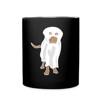 Labrador Retriever Chien fantôme - Mug uni - noir - Devant