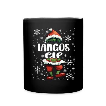 Weihnachtsoutfit Langos Elf - Tasse einfarbig - Schwarz - Vorne