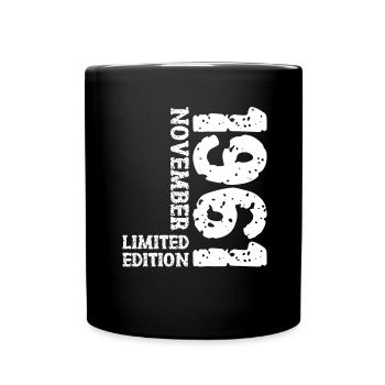 1961 November Limited Edition 62nd Birthday Decoration - Full Colour Mug - black - Front