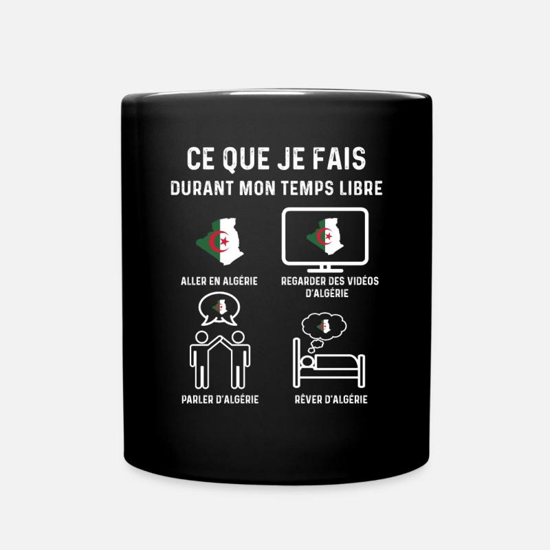 algérie dz temps libre cadeau - Mug uni - noir