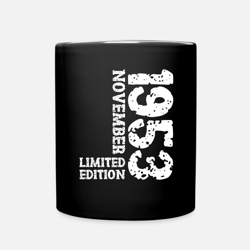 1953 November Limited Edition 70. Geburtstag Deko - Tasse einfarbig - Schwarz