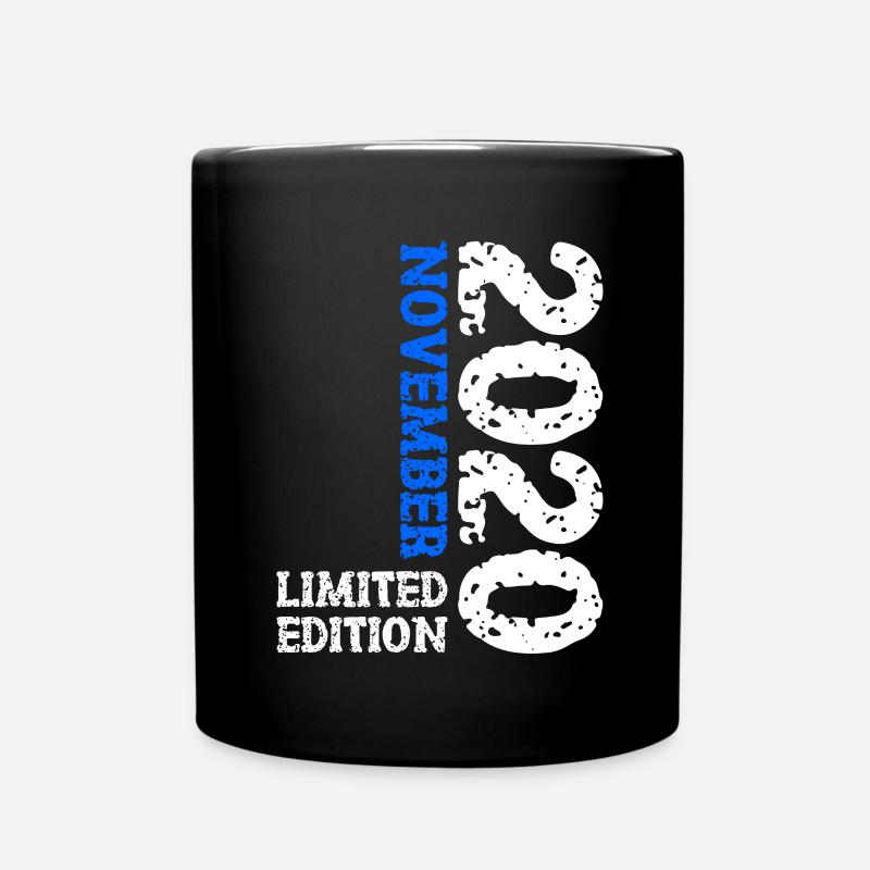 2020 November Limited Edition 3. Geburtstag Deko - Tasse einfarbig - Schwarz
