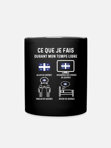 Québec temps libre cadeau - Mug uni - noir