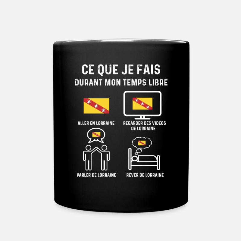 lorraine temps libre cadeau - Mug uni - noir