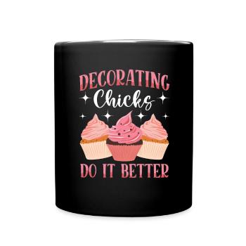 Cupcake artiste cuisson - Mug uni - noir - Devant
