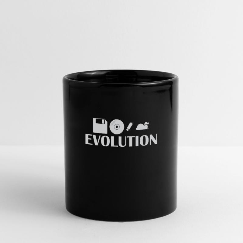 Evolution Disquette CD Clé USB Cloud Mug uni