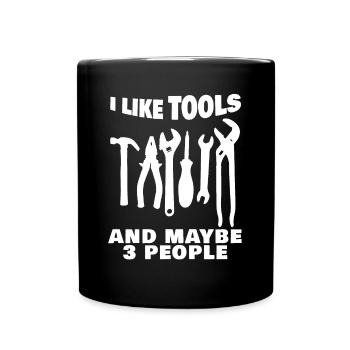 Craftsman Tools DIY Tool - Tasse einfarbig - Schwarz - Vorne