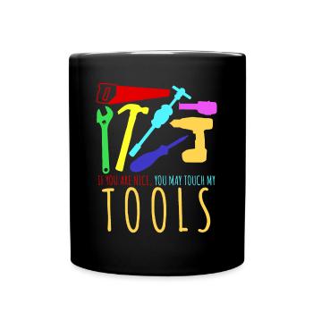 Craftsman Tools Tool DIY - Tasse einfarbig - Schwarz - Vorne