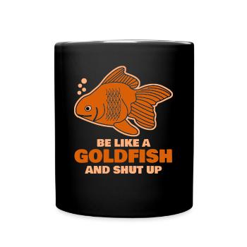 Goldfishes Goldfish Gold Fish - Tasse einfarbig - Schwarz - Vorne