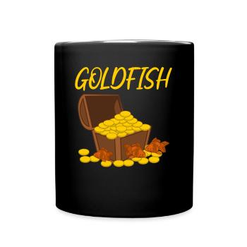 Gold Fish Goldfish - Tasse einfarbig - Schwarz - Vorne