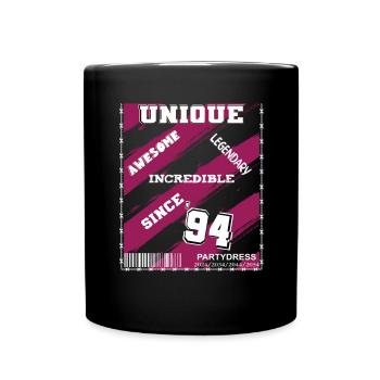 Unique awesome incredible legendary since '94 - Full Colour Mug - black - Front