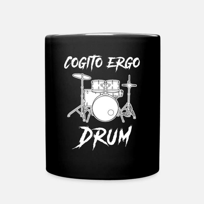 Drummer Drums Drum Set Drum - Mug uni - noir