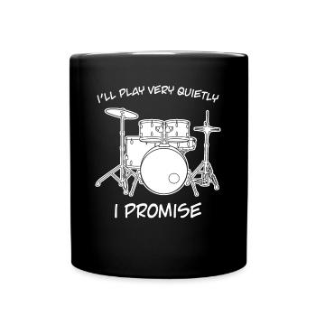 Drummer Drum Drumset Drums - Full Colour Mug - black - Front