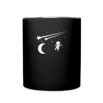 Shooting Stars in Space Astronomy - Full Colour Mug - black - Front