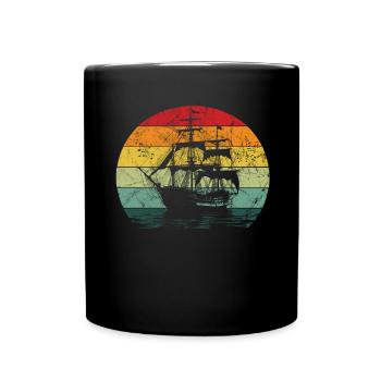 Conception de chant de mer pour les proches tout en chantant - Mug uni - noir - Devant