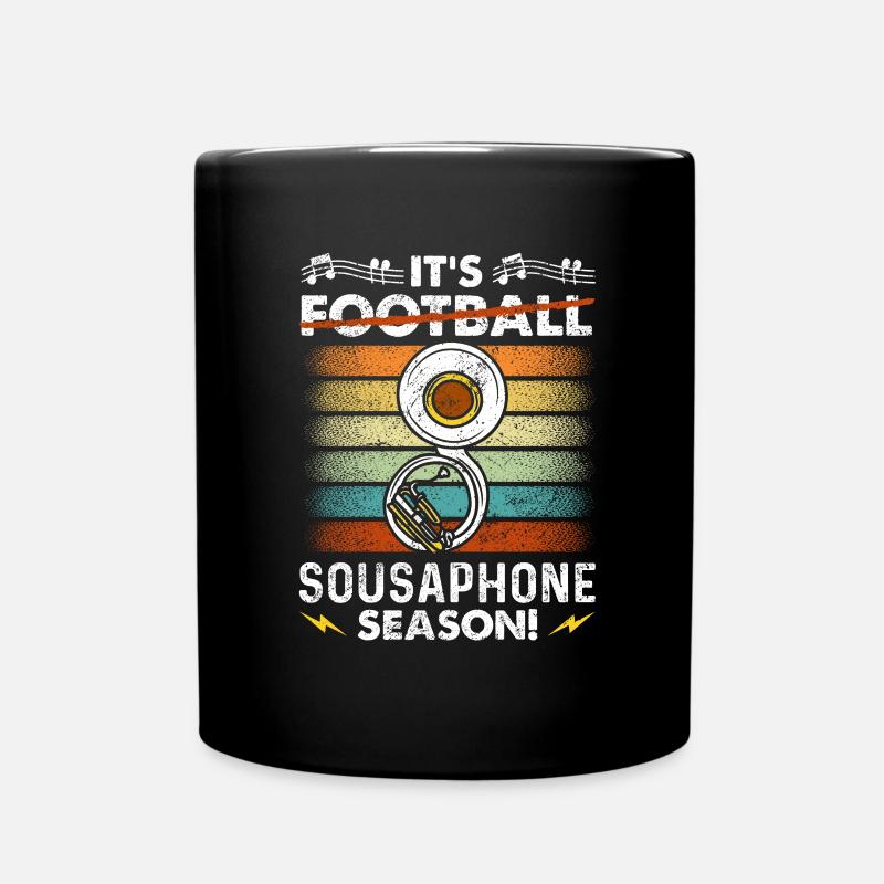 Funny Sousaphone Brass Band Player Marschband - Tasse einfarbig - Schwarz