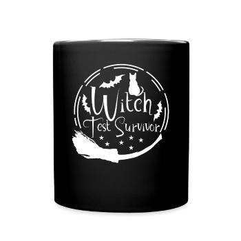 Witch Test Witch's Broom Witchcraft - Full Colour Mug - black - Front