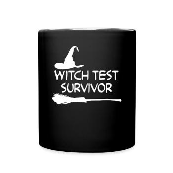 Witchcraft Witch Test Witch's Broom - Full Colour Mug - black - Front