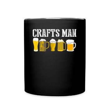Craft beer brewing Hops Malt - Tasse einfarbig - Schwarz - Vorne