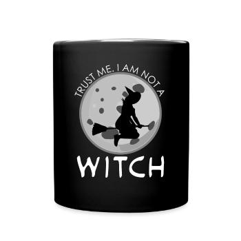 Witch Joke Witchcraft Witch's Broom - Full Colour Mug - black - Front