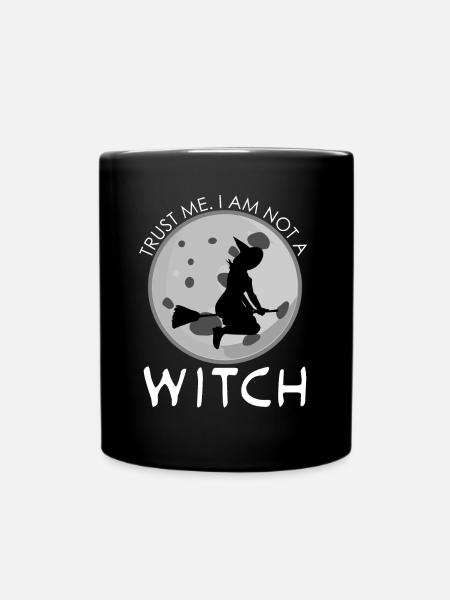 Blague de sorcière Sorcellerie Balai de sorcière - Mug uni - noir
