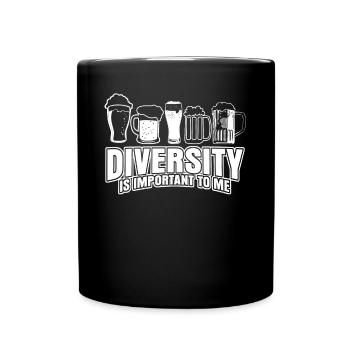 Craft beer Diversity brewing Hops Malt - Tasse einfarbig - Schwarz - Vorne