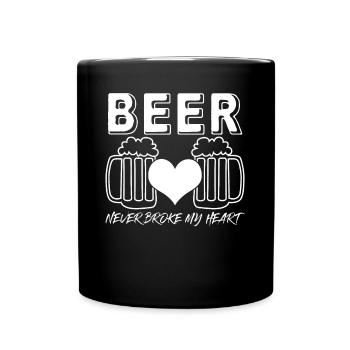 Bière artisanale Brassage de bière - Mug uni - noir - Devant