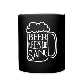 Brassage de bière Brasserie à domicile Bière artisanale - Mug uni - noir - Devant