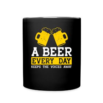 Brassage de bière Brasserie à domicile Bière artisanale - Mug uni - noir - Devant