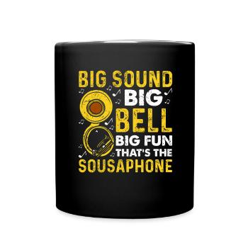Funny Sousaphone Brass Band Player Marching Band - Full Colour Mug - black - Front
