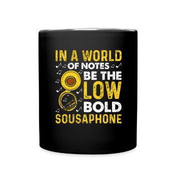Funny Sousaphone Brass Band Player Marching Band - Full Colour Mug - black - Front