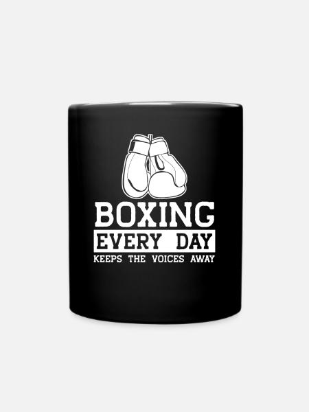 Gants de boxe boxeur Boxe amateur - Mug uni - noir
