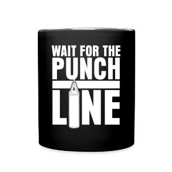 Punching Bag Boxing Gloves Boxer - Tasse einfarbig - Schwarz - Vorne