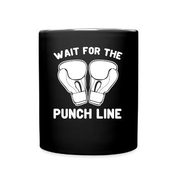 Boxer Boxing Gloves - Tasse einfarbig - Schwarz - Vorne