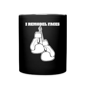 Boxer Joke Boxing Gloves - Tasse einfarbig - Schwarz - Vorne
