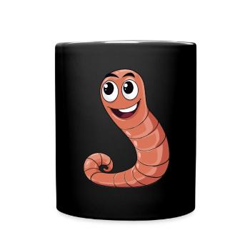 Earthworm -Worm Farmers -Worm Farm Skills - Full Colour Mug - black - Front
