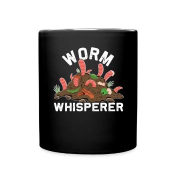 Earthworm -Worm Farmers -Worm Farm Skills - Full Colour Mug - black - Front