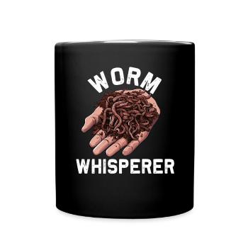 Earthworm -Handworm -Farmer -Worm - Full Colour Mug - black - Front